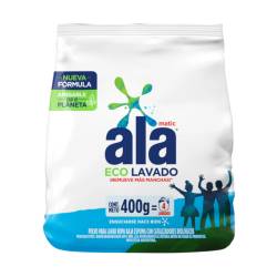 Jabon en polvo lavarropas automatico - bolsa Ala Matic 400 Gr
