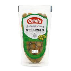 Aceitunas verdes rellenas - doypack Cebila 180 Gr