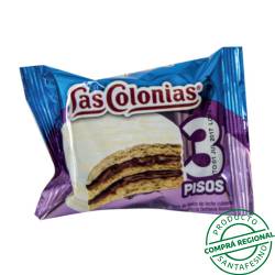 Alfajor tres pisos blanco Las Colonias 65 Gr