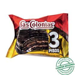 Alfajor tres pisos negro Las Colonias 65 Gr