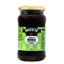 Aceitunas negras descarozadas light - frasco Nucete 360 Gr