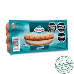 Salchichas viena x 6u Paladini 225 Gr
