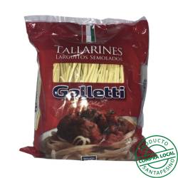Fideos largos tallarines semolados amarillo Galletti 500 Gr