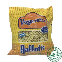 Fideos largos tallarines vermichelli amarillos Galletti 500 Gr