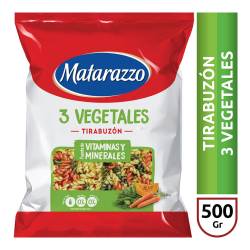 Fideos guiseros tirabuzón 3 vegetales Matarazzo 500 Gr