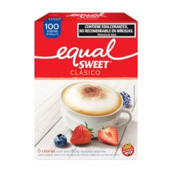 Edulcorante polvo sobre - caja Equalsweet 100 U