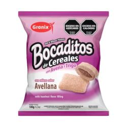 Bocadito cereal relleno avellana Granix 180 Gr