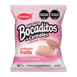 Bocadito cereal relleno frutilla Granix 180 Gr