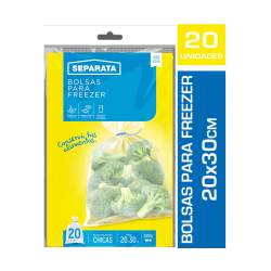 Bolsas freezer 20x30cm con precinto Separata 20 U