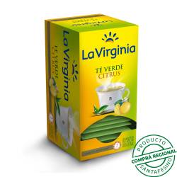 Té verde citrus ensobrado - saquitos La Virginia 20 U