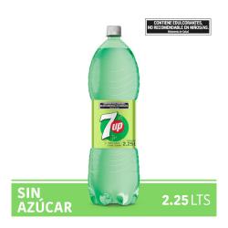 Gaseosa lima limón descartable sin azúcar - botella 7 Up 2.25 Lt
