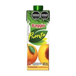 Jugo durazno y naranja - tetra Baggio Pronto 1 Lt