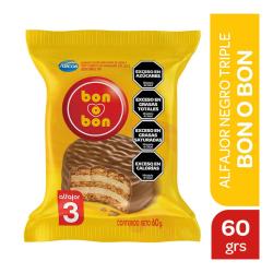 Alfajor triple leche Bon O Bon 60 Gr