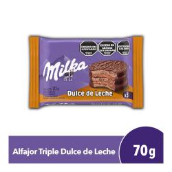 Alfajor triple dulce leche Milka 70 Gr