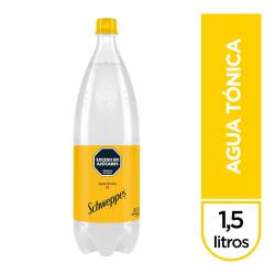 Gaseosa tónica descartable - botella Schweppes 1.5 Lt