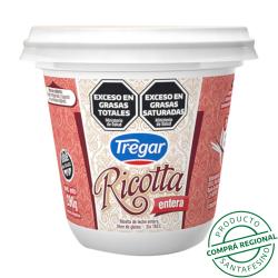 Ricotta entera - pote Tregar 290 Gr
