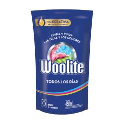 Jabón líquido lavarropas automático ropa fina todos los días - doy pack Woolite 450 Ml