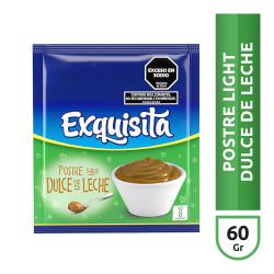 Postre light dulce de leche - caja Exquisita 60 Gr