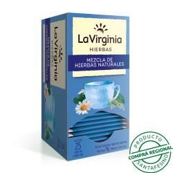 Infusión mezcla hierbas naturales - saquitos La Virginia 25 U