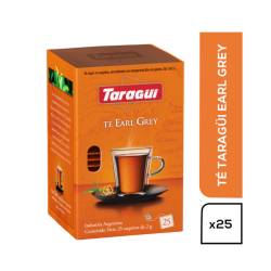 Té earl grey ensobrado - saquitos Taragüi 25 U