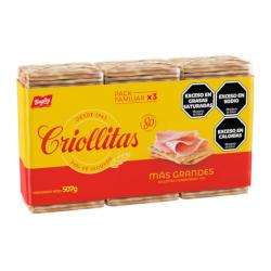 Galletita más grandes Criollitas 507 Gr
