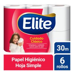 Papel higiénico 6x30 m Elite 6 U