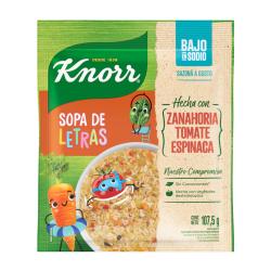 Sopa casera vegetales con fideos letras Knorr 107.5 Gr