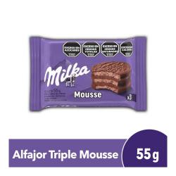 Alfajor triple mousse Milka 55 Gr