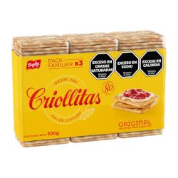 Galletita original Criollitas 300 Gr
