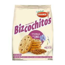 Bizcochitos con lino Granix 180 Gr