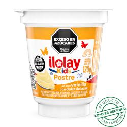 Postre vainilla con dulce de leche - pote Ilolay Kids 120 Gr