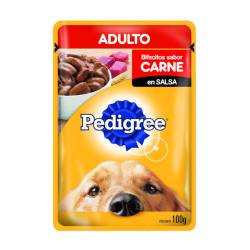 Alimento para perros adultos carne Pedigree 100 Gr