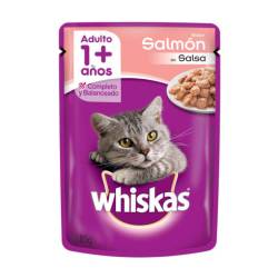 Alimento para gatos adultos carne - pouch Whiskas 85 Gr