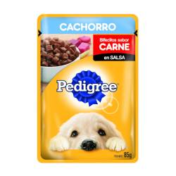 Alimento para perros cachorros carne Pedigree 85 Gr