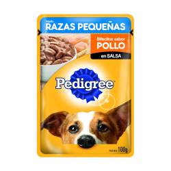 Alimento para perros adultos razas pequeñas pollo Pedigree 100 Gr