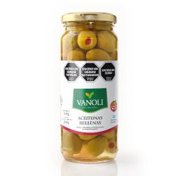 Aceitunas verdes rellenas - frasco Vanoli 200 Gr