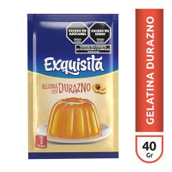 Gelatina durazno Exquisita 40 Gr