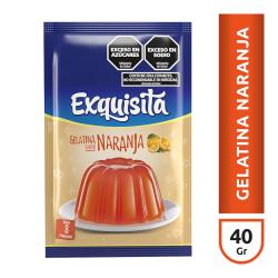 Gelatina naranja Exquisita 40 Gr