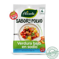 Sabor en polvo verdura reducido en sodio Alicante 24 Gr