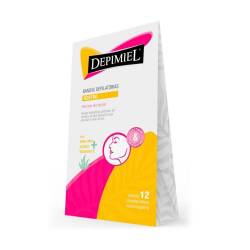 Bandas depilatorias rostro Depimiel 12 U