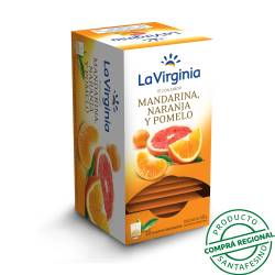 Té mandarina naranja y pomelo - saquitos La Virginia 20 U