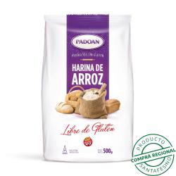 Harina de arroz sin tacc Padoan 500 Gr