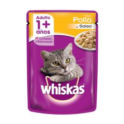 Alimento para gatos adultos pollo - pouch Whiskas 85 Gr