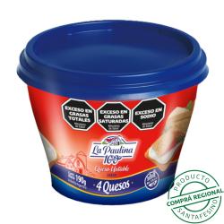 Queso untable 4 quesos La Paulina 190 Gr
