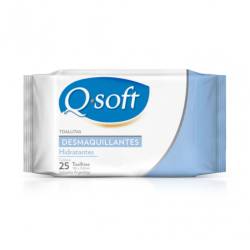 Toallitas desmaquillante hidrataciòn Q-soft 25 U