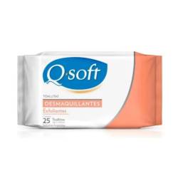 Toallitas desmaquillante exfoliante Q-soft 25 U