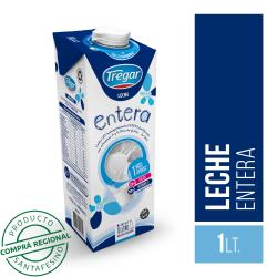 Leche larga vida entera - tetra Tregar 1 Lt
