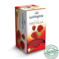 Té con frutilla ensobrado - saquitos La Virginia 20 U