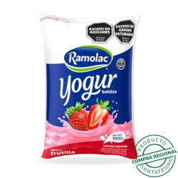 Yogur bebible entero frutilla - sachet Ramolac 1 Kg