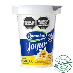 Yogur saborizado entero vainilla - pote Ramolac 125 Gr